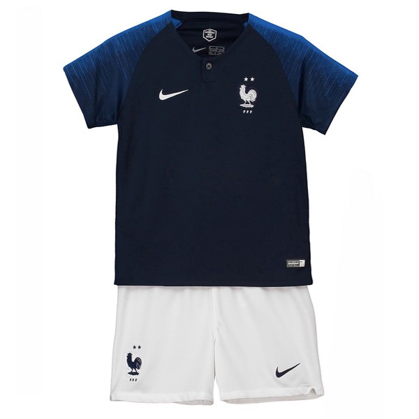 Camiseta Francia 1ª Niño 2018 Negro